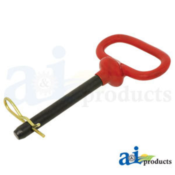 A & I Products Hitch Pin, Red Handled 1/2" x 3 5/8 7" x5" x1" A-HP101